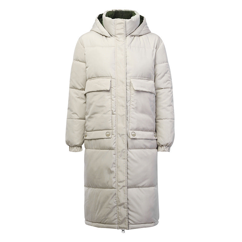 Women's Winter Hooded Turtleneck Down Coat