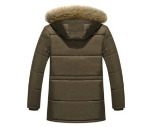 Men's Hooded Down Parka, Winter Jacket