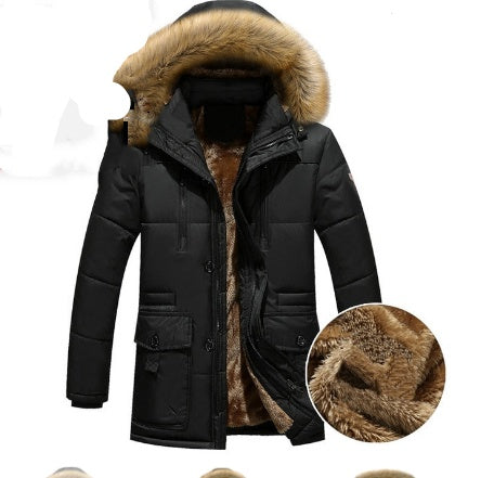 Men's Hooded Down Parka, Winter Jacket