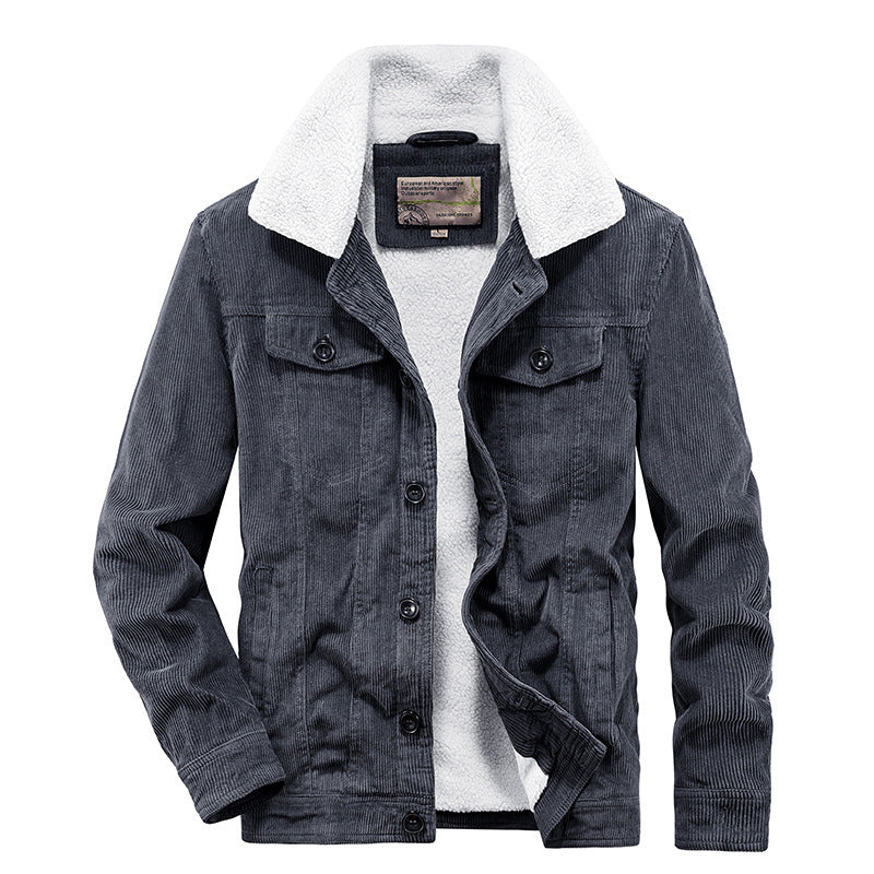 Men's Winter Corduroy Cotton-Padded Jacket