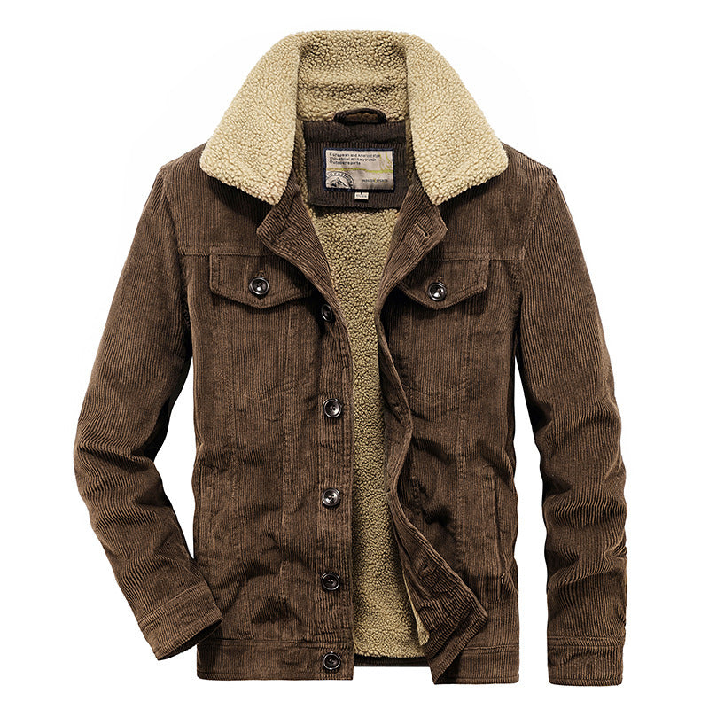 Men's Winter Corduroy Cotton-Padded Jacket