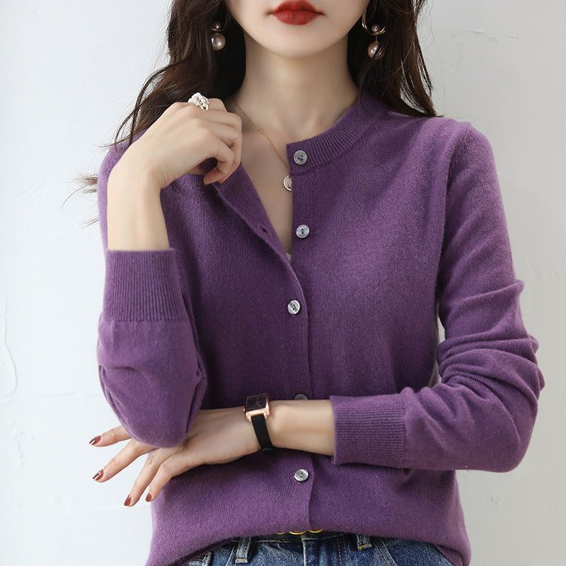 Women's Short Knit Cardigan Sweater
