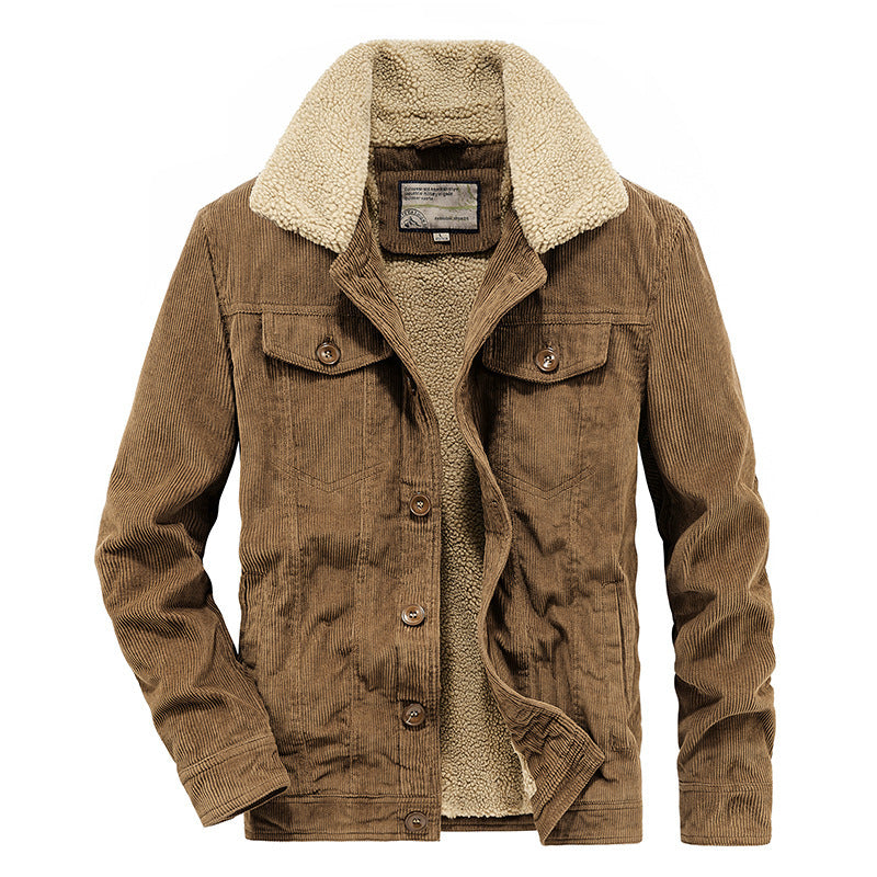 Men's Winter Corduroy Cotton-Padded Jacket