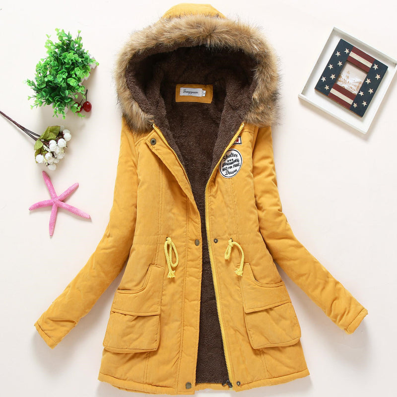 Women's Hooded Winter Jacket, Fashion Warm Coat